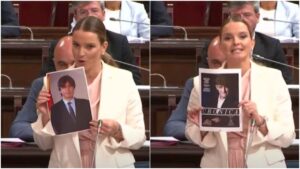 Marga Prohens en el pleno del Parlament