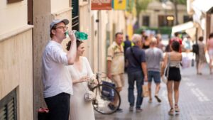Turistas Ola de Calor