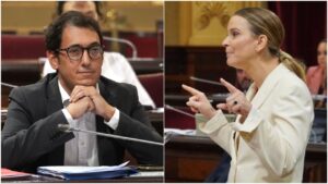 Iago Negueruela (PSOE) y Marga Prohens (PP).