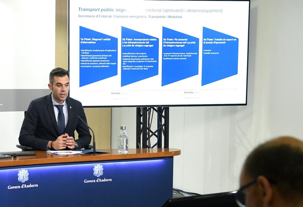El secretario de Estado, David Forné, durante la rueda de prensa