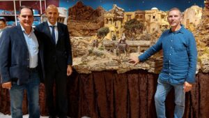 Agust&iacute;n Bibiloni y Jos&eacute; Antonio Terriente, junto a Antonio Sanchez, en el centro