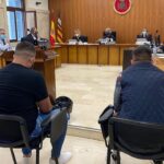Los dos condenados durante el juicio en la Audiencia de Palma.