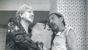 Xesc Forteza junto a Mary Santpere en la m&iacute;tica "Maj&oacute;rica"