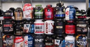 Suplementos de prote&iacute;na.