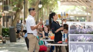 Trabajadores servicios camareros