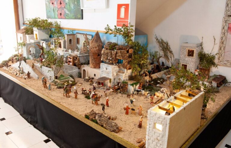 Belén del comercio Art i Vases de Artà, ganador el primer premio del concurso.