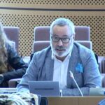 Alfonso Rodríguez, presidente de Consubal, en una comparecencia en el Parlamento Europeo.