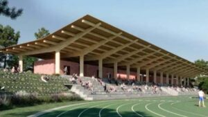 Recreaci&oacute;n de la futura pista de atletismo de Son Moix