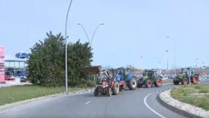 Peque&ntilde;a tractorada de este jueves.