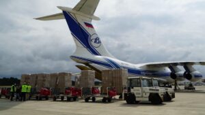 avi&oacute;n material sanitario