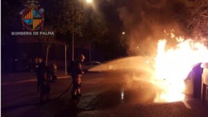 Incendio contenedores Palma
