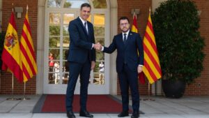 pedro sanchez y pere aragones