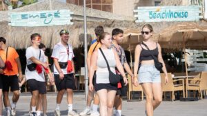 Turistas al sol