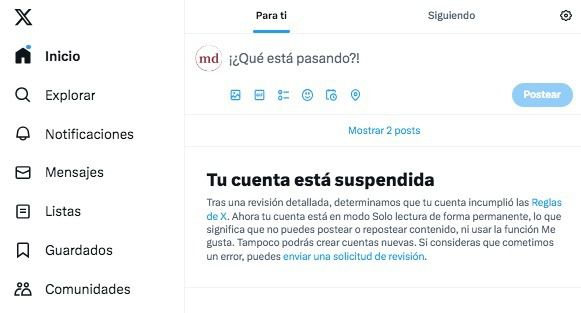 suspension twitter x