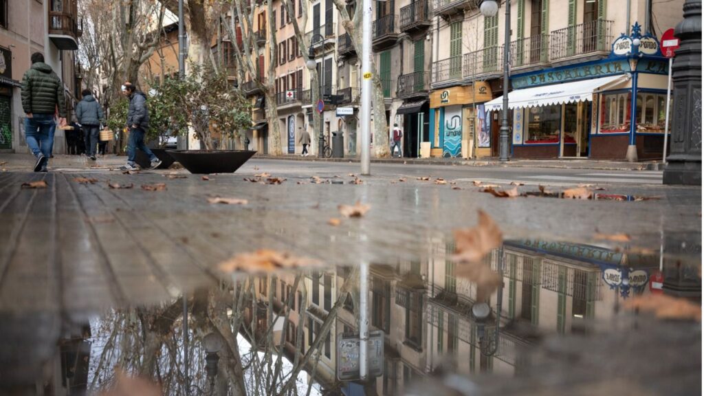 Lluvia sobre Palma