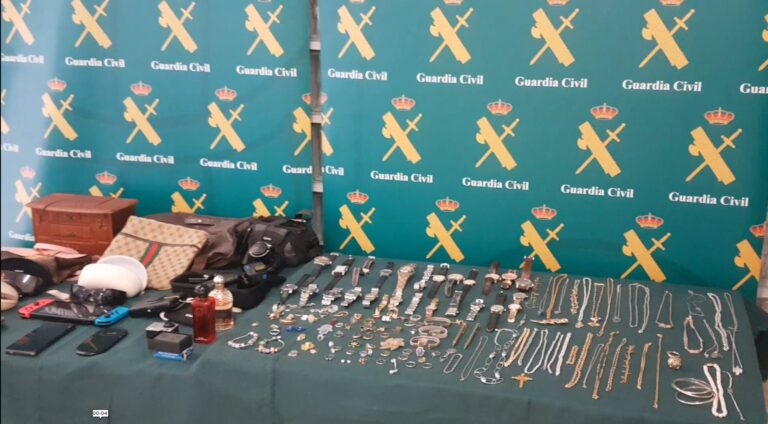 Objetos incautados al detenido por diversos robos en viviendas de Mallorca