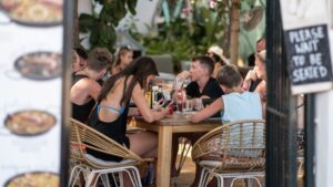 Turistas en Magaluf Ola de Calor