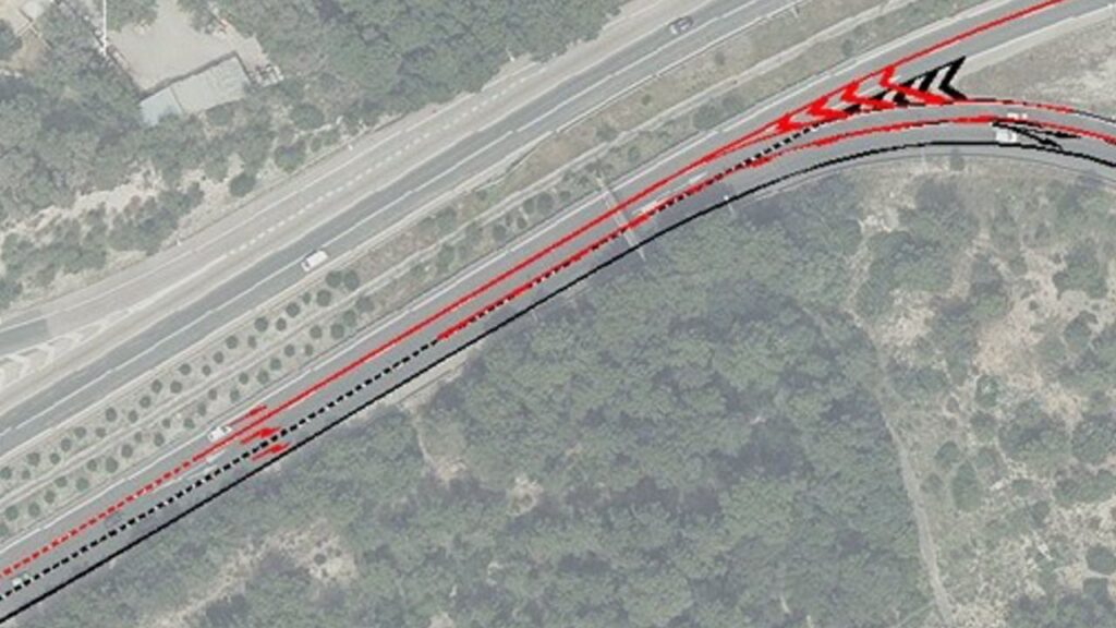 incorporacion via cintura desde autopista andratx
