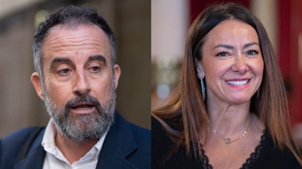 José Luis Mateo y Marta Vidal.