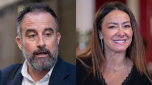 Jos&eacute; Luis Mateo y Marta Vidal.