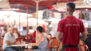 Trabajadores servicios camareros