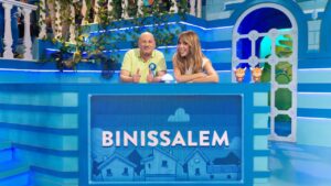 El alcalde de Binissalem, V&iacute;ctor Mart&iacute;, y la madrina Mar&iacute;a G&oacute;mez