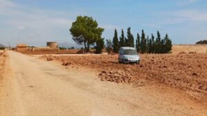 La furgoneta que ha protagonizado el accidente mortal.