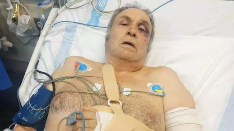 José María P. en el hospital.