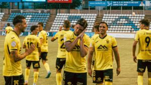 Jaume Pol celebrando su gol