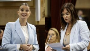 Marga Prohens (PP) y Manuela Ca&ntilde;adas (Vox).