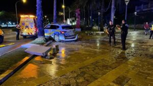 Lugar donde acaeció el atropello que costó la vida a Mario Decandia.