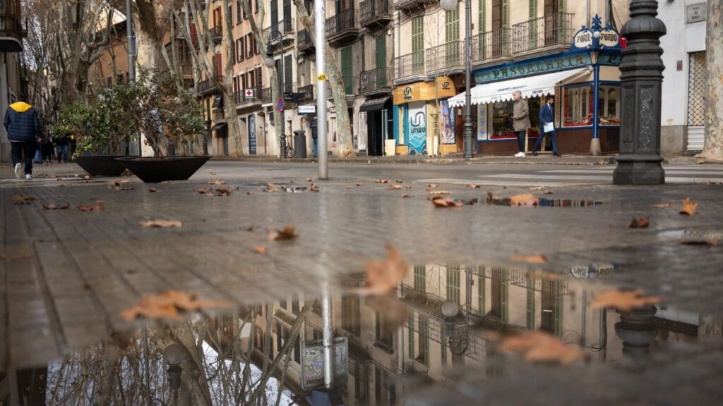 Lluvia sobre Palma