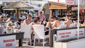 Turistas en Magaluf Ola de Calor