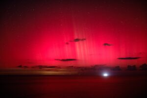 Aurora boreal desde Formentor. (Foto: @massay_sineu)