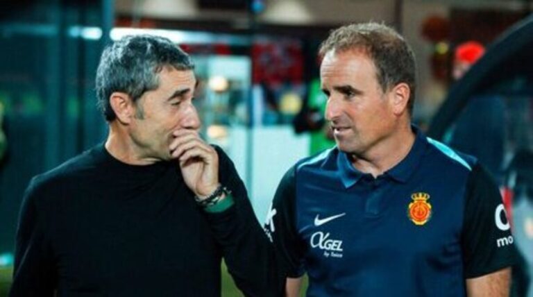 Valverde y Arrasate, antes del encuentro