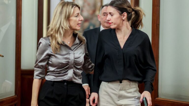 Yolanda Díaz e Irene Montero.