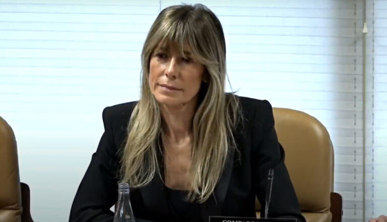 Begoña Gómez, en la Asamblea de Madrid.