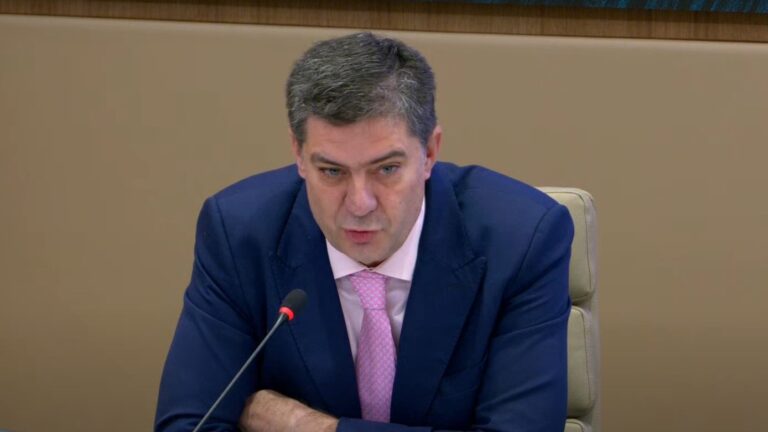 Jaume Bauzá durante su comparecencia en la comisión.