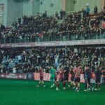 Celebración del Pontevedra tras eliminar al Villarreal de la Copa del Rey.