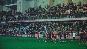 Celebraci&oacute;n del Pontevedra tras eliminar al Villarreal de la Copa del Rey.