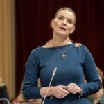 Marga Prohens este martes en el Parlament.