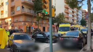 accidente m&uacute;ltiple Sa Dragonera