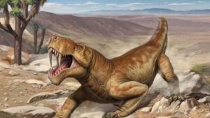 Recreaci&oacute;n de un ter&aacute;psido (Foto: Ilustrasencia).