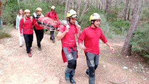 rescate bomberos camino la trapa