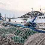 Barcos pesqueros pescadores. Fira de la Sardina 2025.