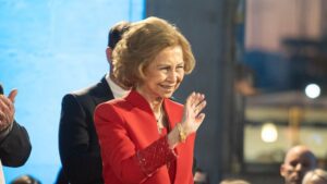 La reina em&eacute;rita, do&ntilde;a Sof&iacute;a, en La Lonja de Palma.