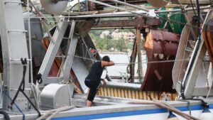 Barcos pesqueros pescadores