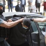 El asesino confeso de Sa Pobla, durante su traslado a los juzgados de Inca, en 2021.