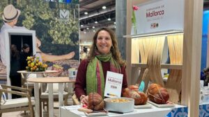 Nuria Basilio, responsable del espacio de IGP Sobrassada de Mallorca en Madrid Fusi&oacute;n.