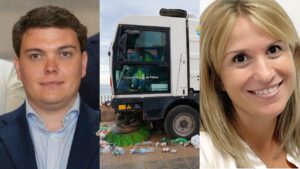 Lloren&ccedil; Bauz&agrave;, presidente de Emaya, y Nuria Gallego, directora de Servicios Corporativos.